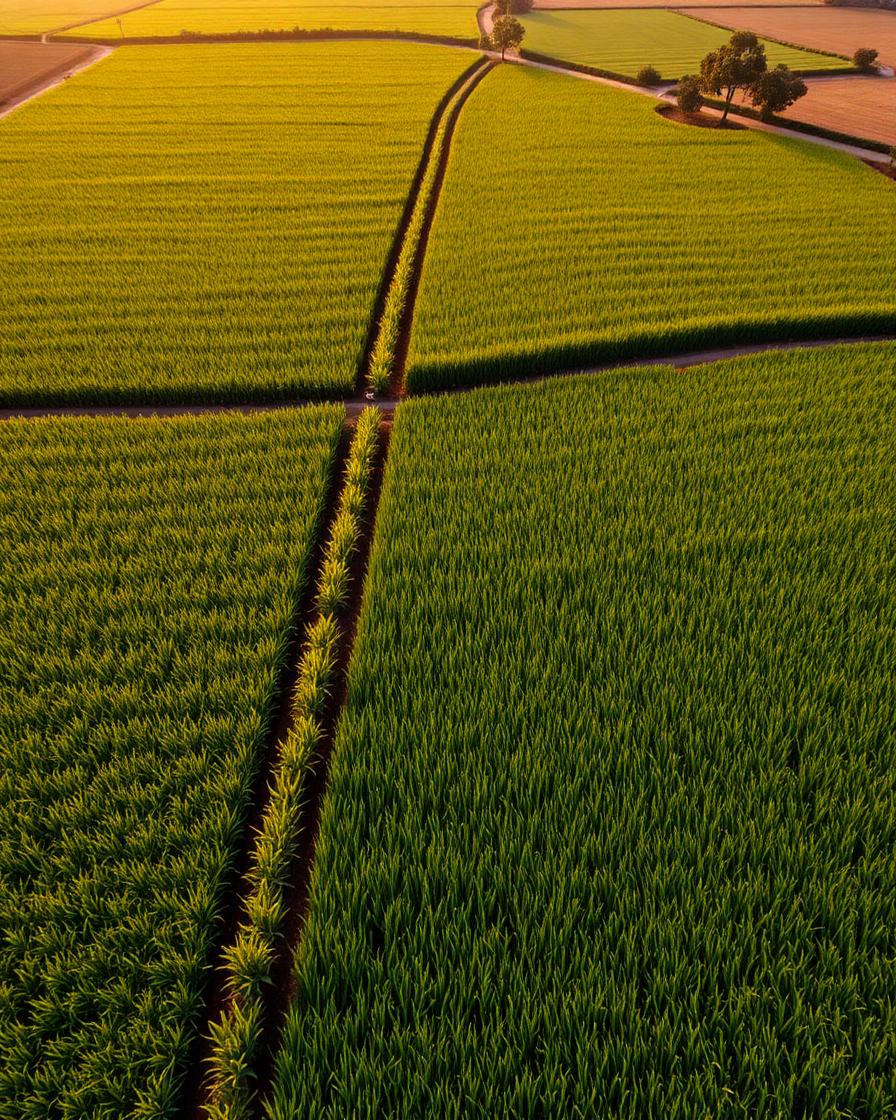 Nigerian farmland aerial view